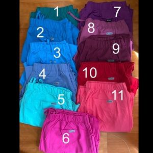 COLOR 2 Greys anatomy scrub pants